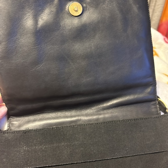 Authentic Salvatore Ferragamo Crossbody Black Canvas Bag - Picture 2 of 5